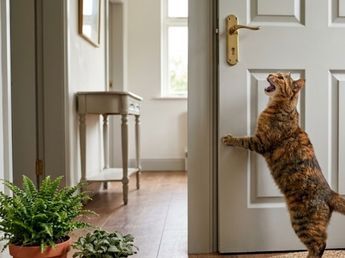 Veterinarios revelaron que los gatos no maúllan frente a una puerta cerrada solo porque quieran entrar