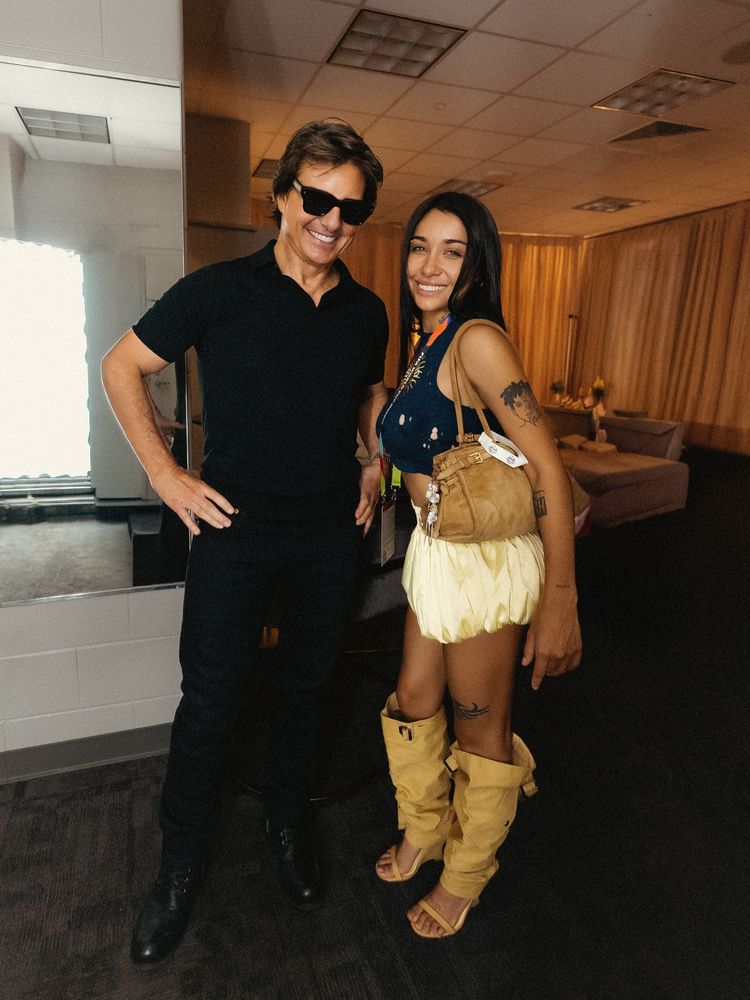 Tom Cruise y María Becerra.