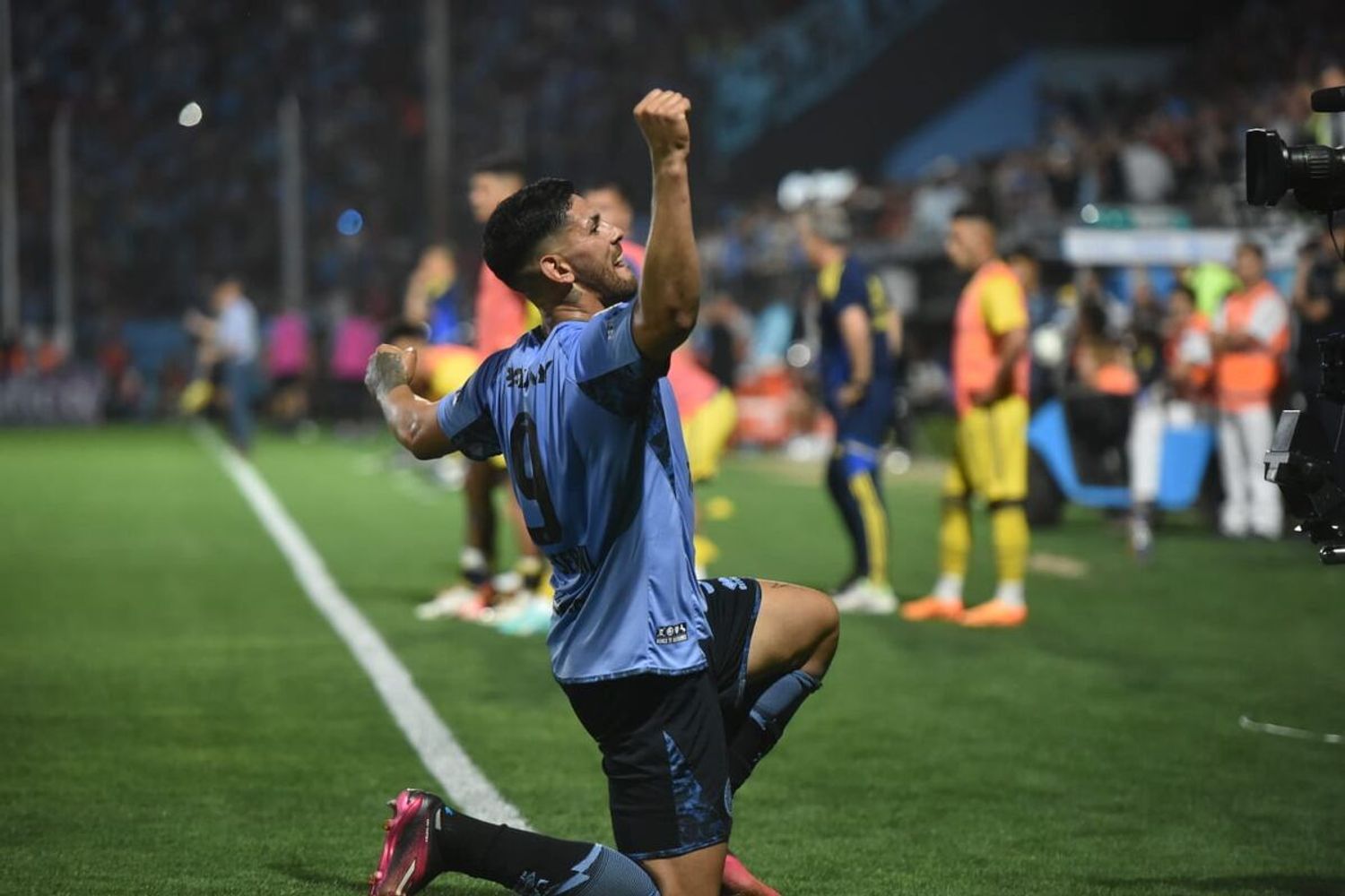 Lucas Passerini, delantero de Belgrano, está en la mira de Boca