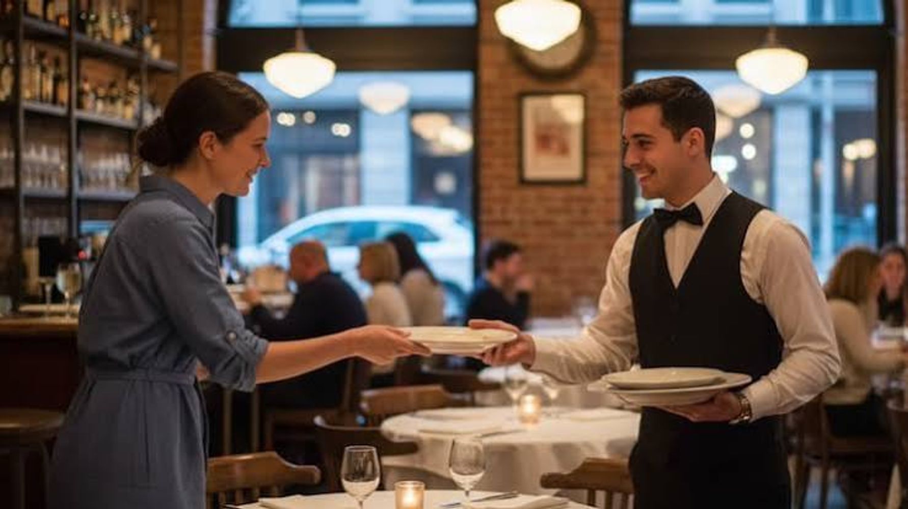 Los hoteles y servicios gastronómicos ofrecen empleos como camarero.