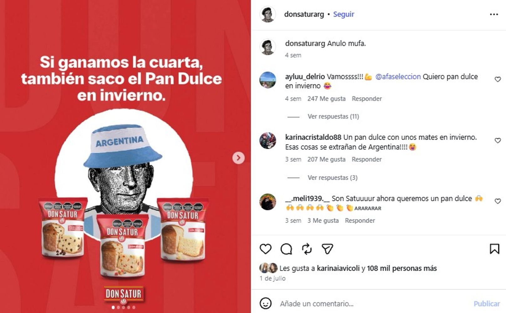Don Satur cumplió su promesa del Mundial 2026 y venderá pan dulce en pleno invierno