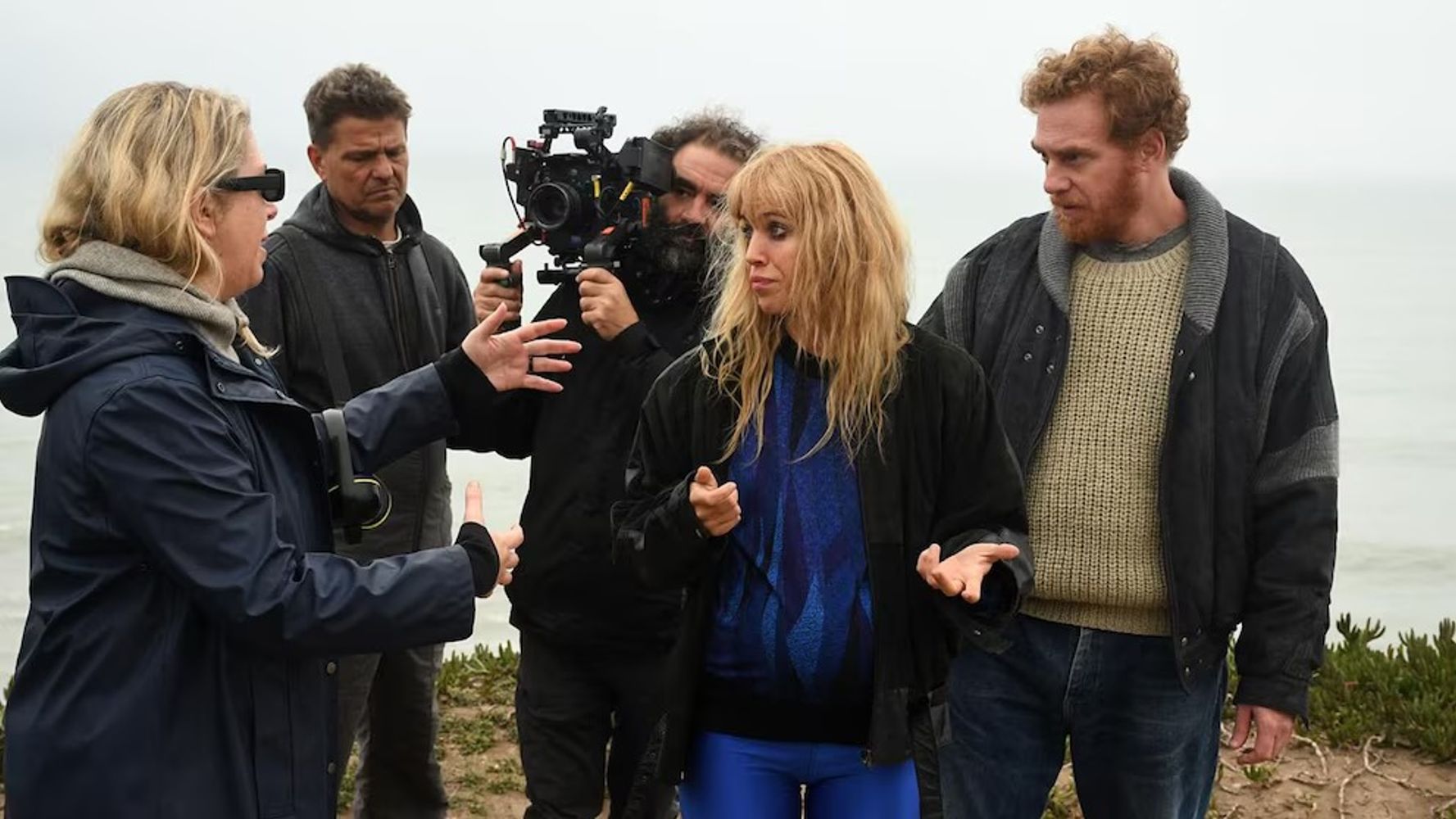 Luisana Lopilato durante las grabaciones.