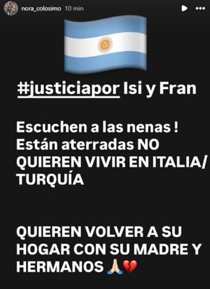 La historia que subió Nora Colosimo.