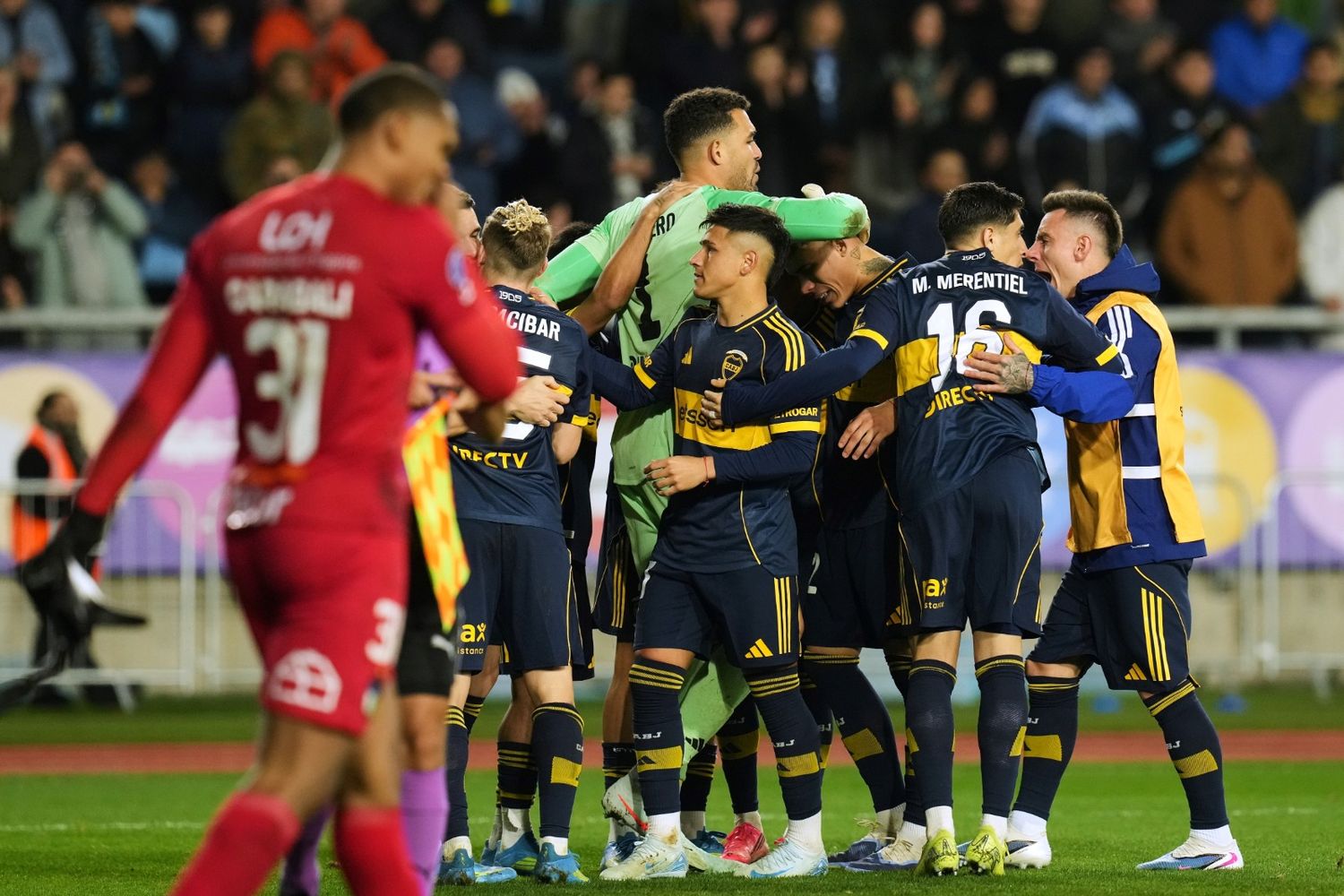 Boca clasificó por penales en Chile, a los octavos de final de la Copa Sudamericana.