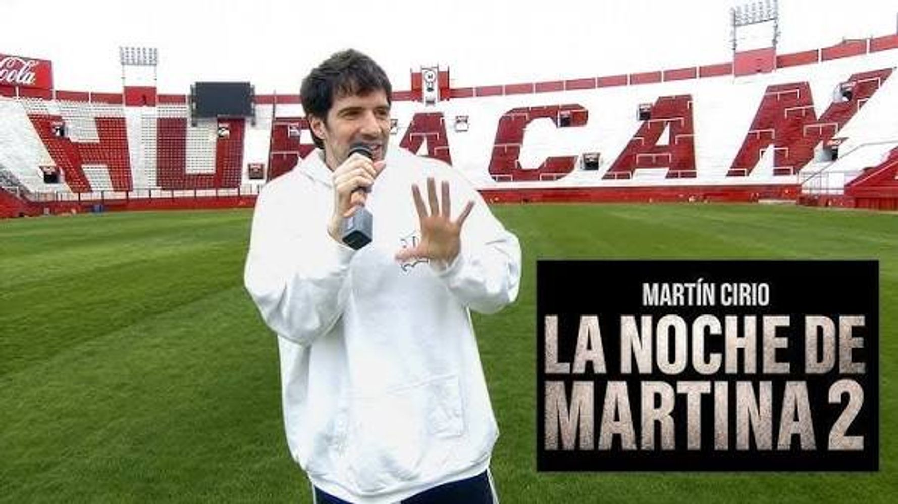 Martín Cirio protagonizará un espectáculo en la cancha de Huracán.