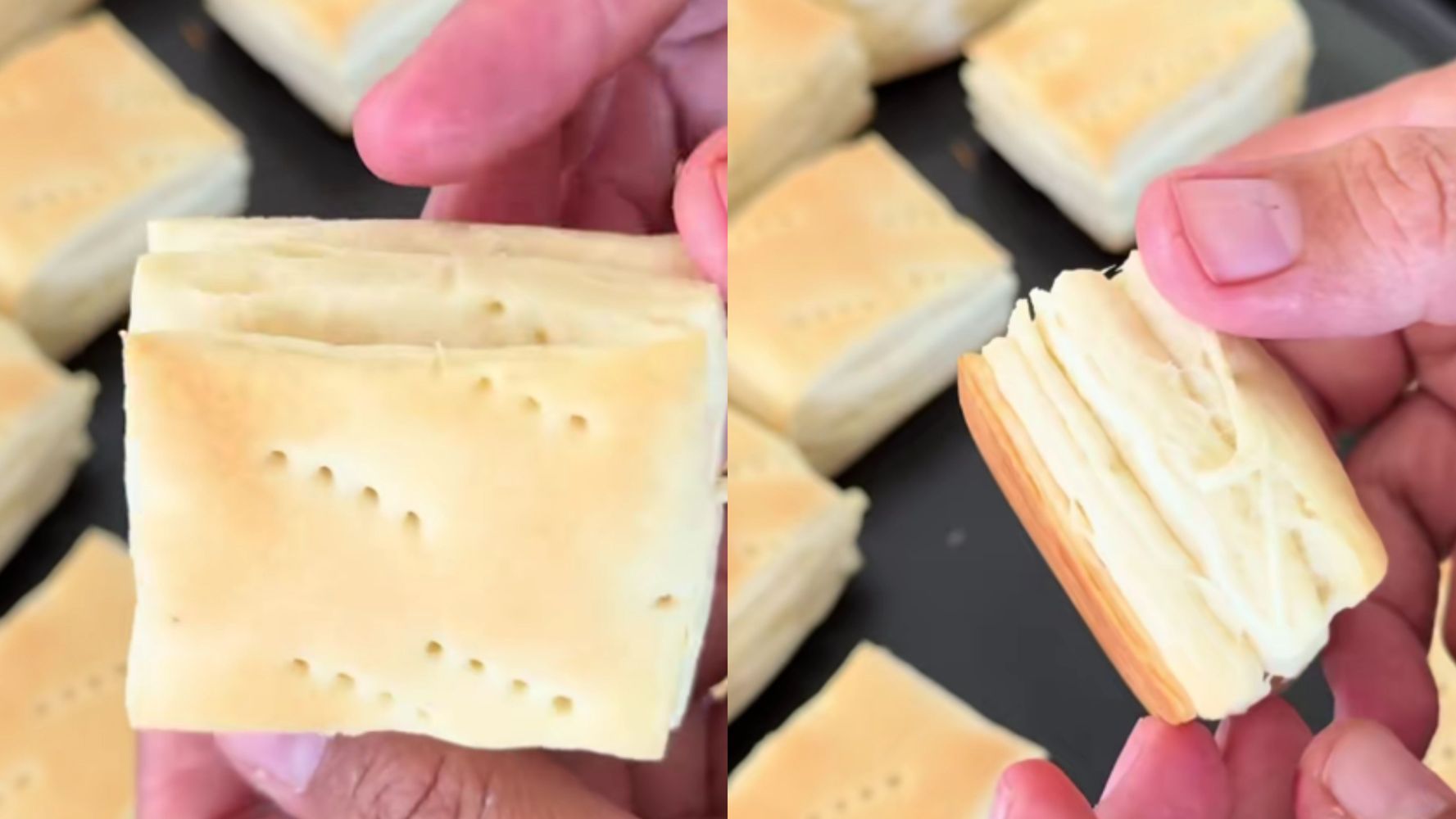 Así quedan los criollitos caseros.