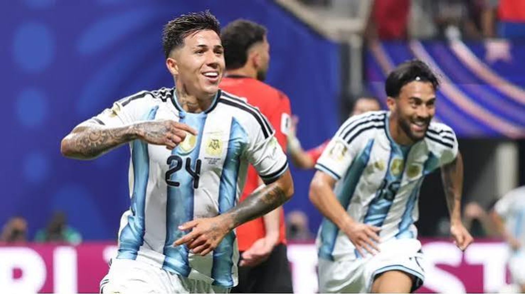 Argentina-Egipto, uno de los motivos que despertó la bronca de la modelo.