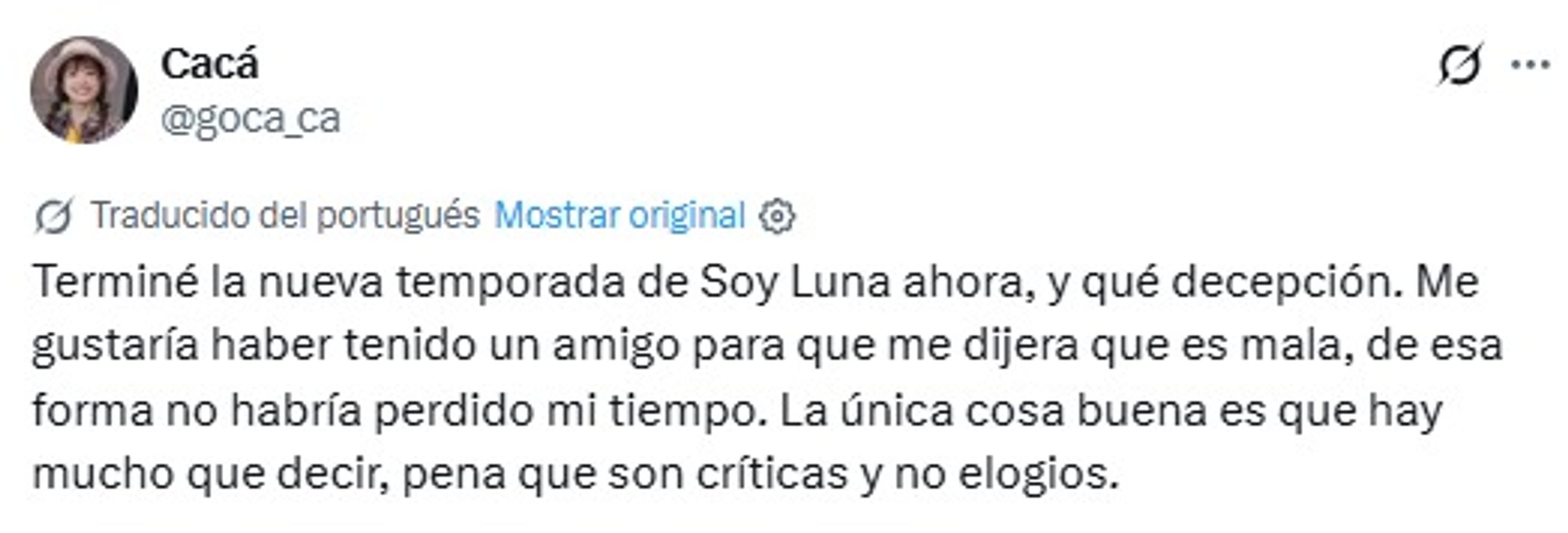 Críticas a Soy Luna.