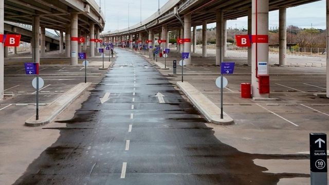 Estacionamiento del Kempes.