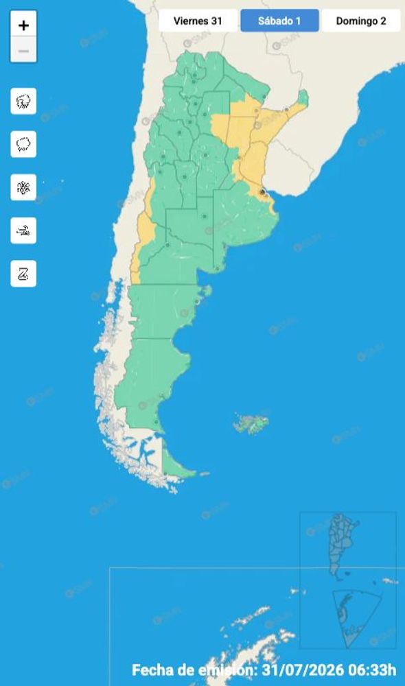 Alerta por lluvias y tormentas