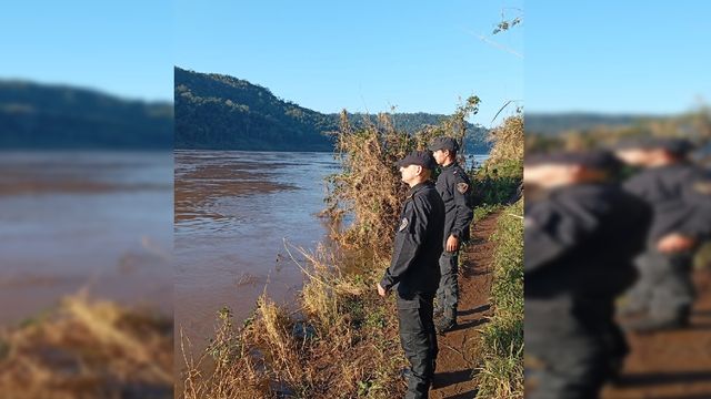 Buscan intensamente a un joven que cayó al río Uruguay en El Soberbio.