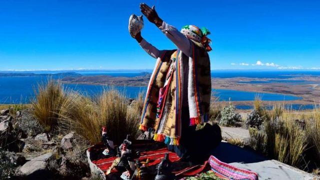 Ceremonia de la Pachamama en El Mollar. Imagen archivo.