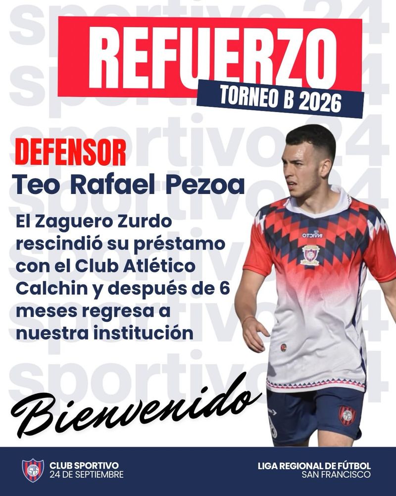 Incorporaciones Fútbol Sportivo 24 de Septiembre