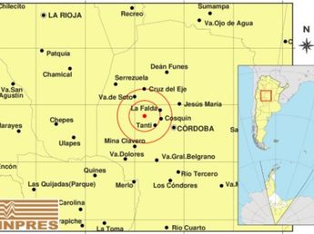 Dos sismos de magnitud 2,5 se registraron cerca del Valle de Punilla