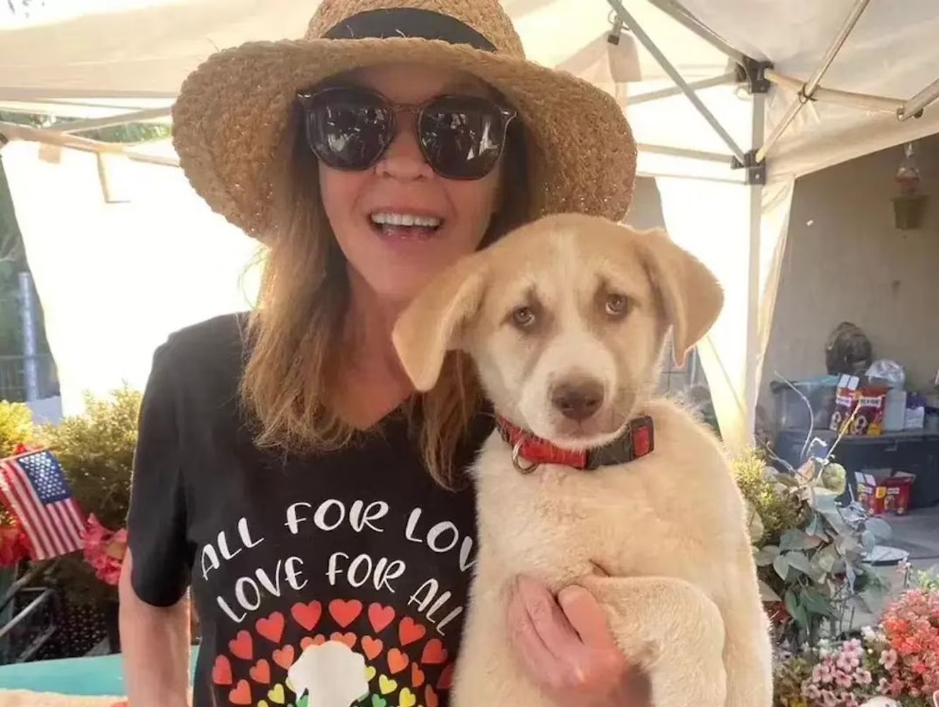 Linda Blair aseguró que tanto ella como los animales se encuentran bien tras el operativo.