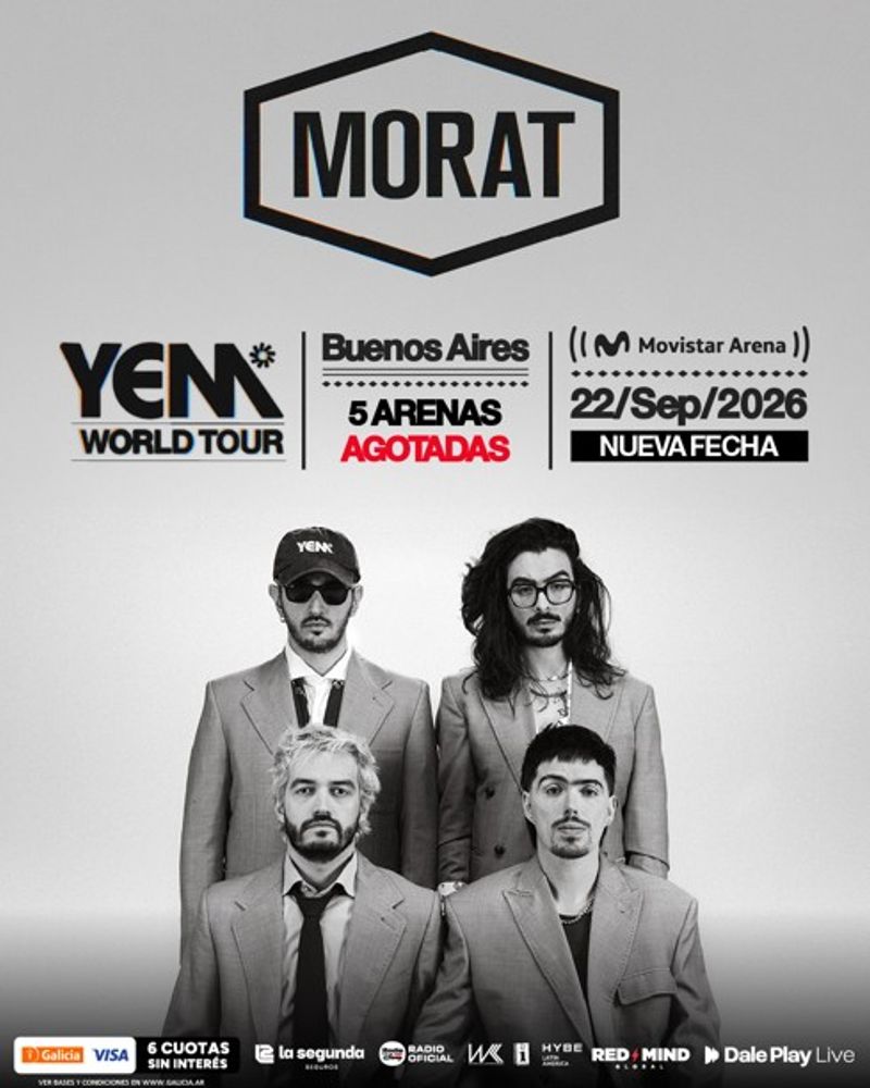 Morat en Argentina 2026: precios de entradas para la nueva fecha y qué cambios habrá en el show