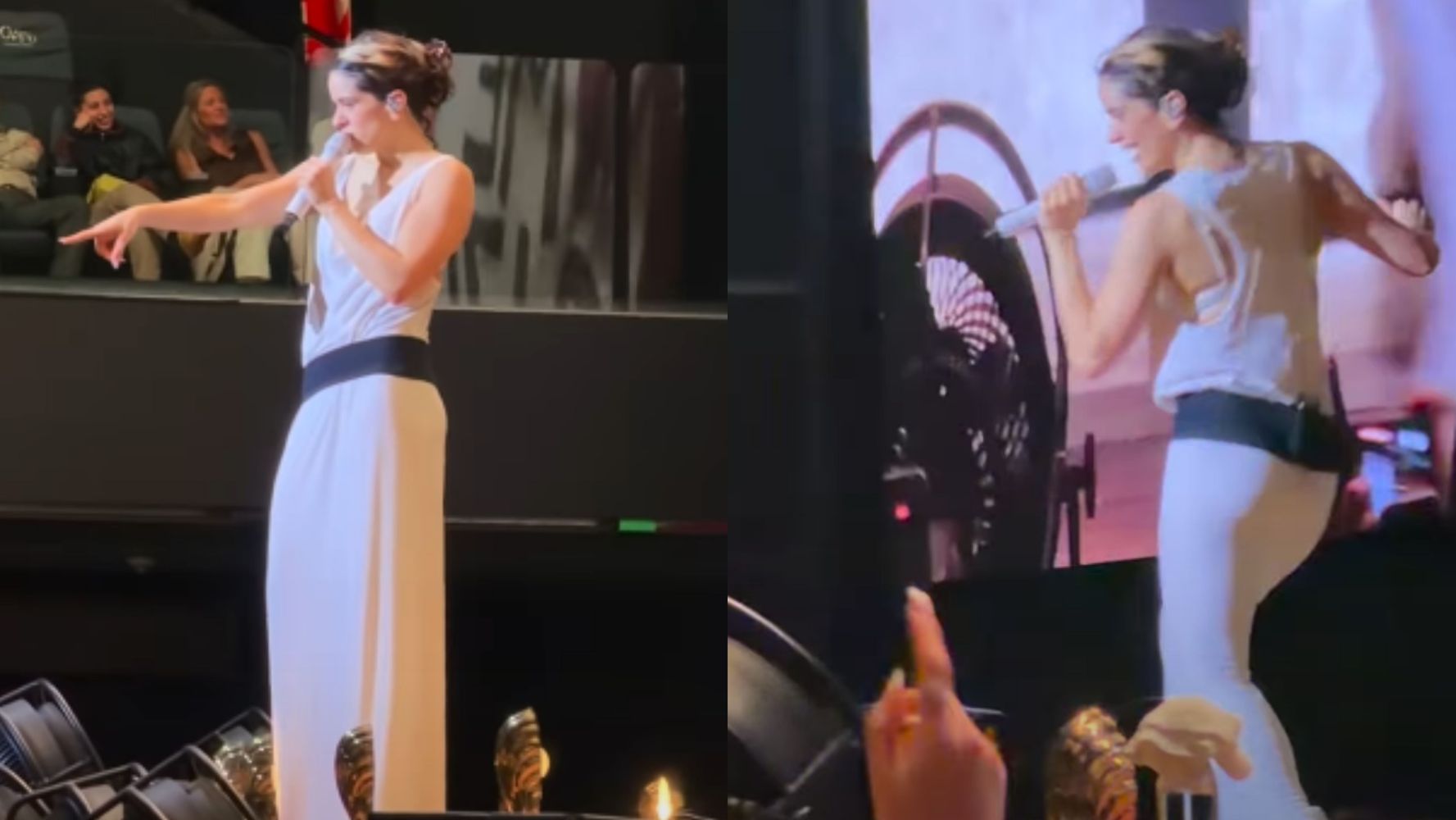 Rosalía recreó el meme en sus shows del "LUX Tour".