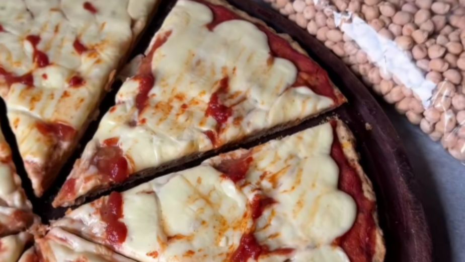 Pizza de garbanzos: la versión saludable para comer algo rico sin culpa