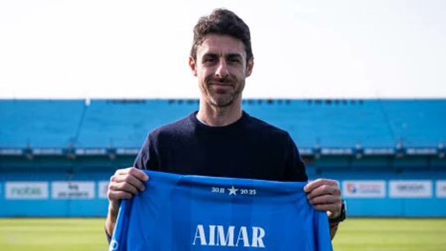 Pablo Aimar fue distinguido en Estudiantes de Río Cuarto, su ciudad natal.