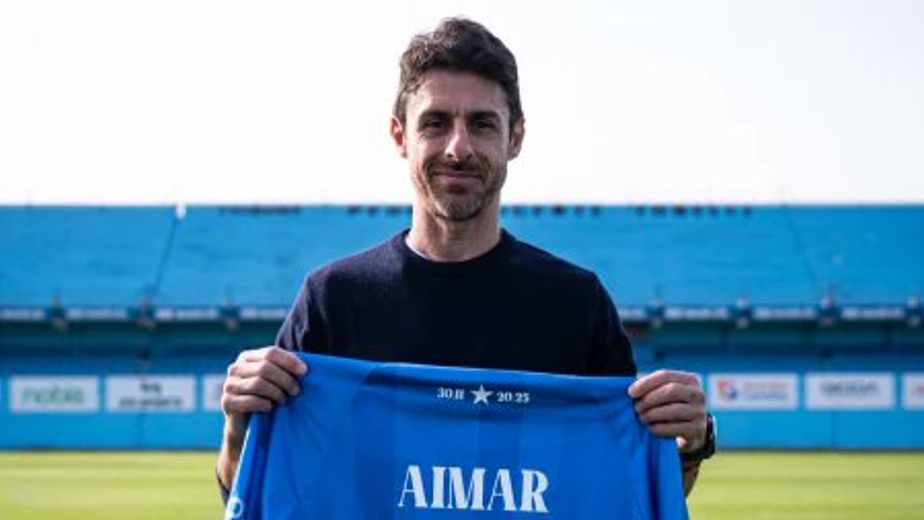 Pablo Aimar fue distinguido en Estudiantes de Río Cuarto, su ciudad natal.