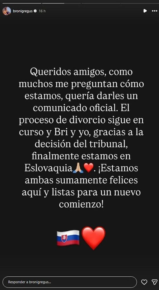 El comunicado de Broni formaron.