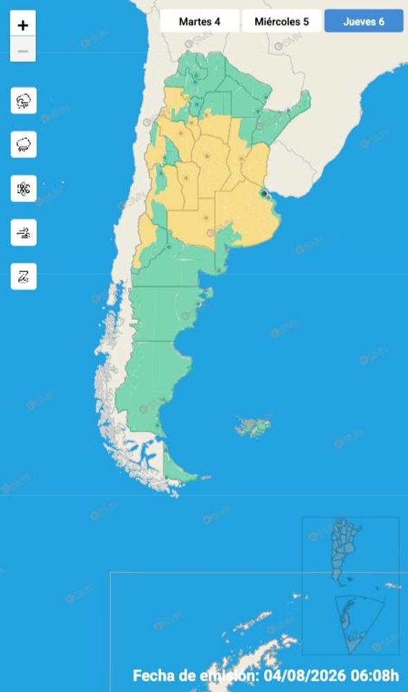 Clima en alerta.