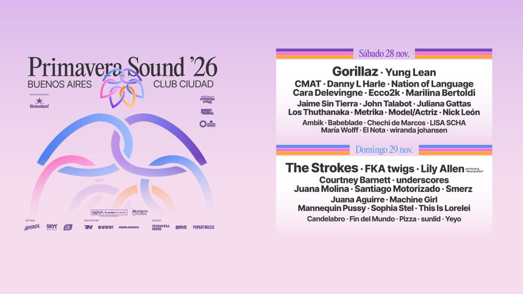 Primavera Sound Buenos Aires 2026 cambia de lugar: dónde se hará y precios de entradas