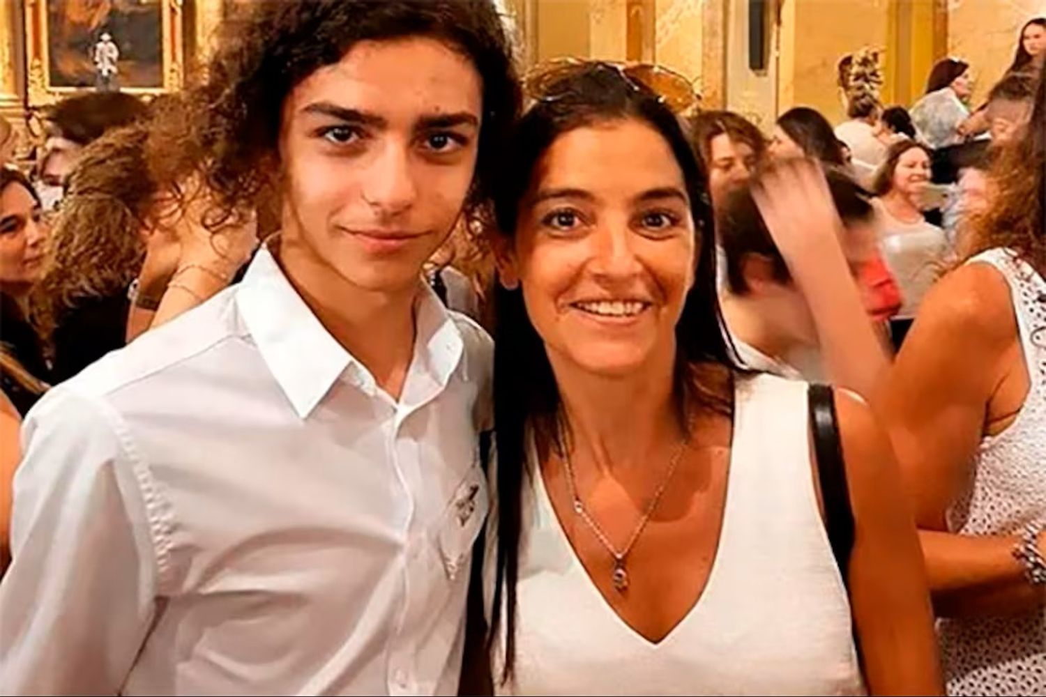 Blas Correas y su mamá, Soledad Laciar