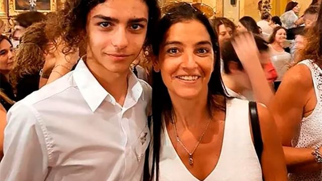 Blas Correas y su mamá, Soledad Laciar