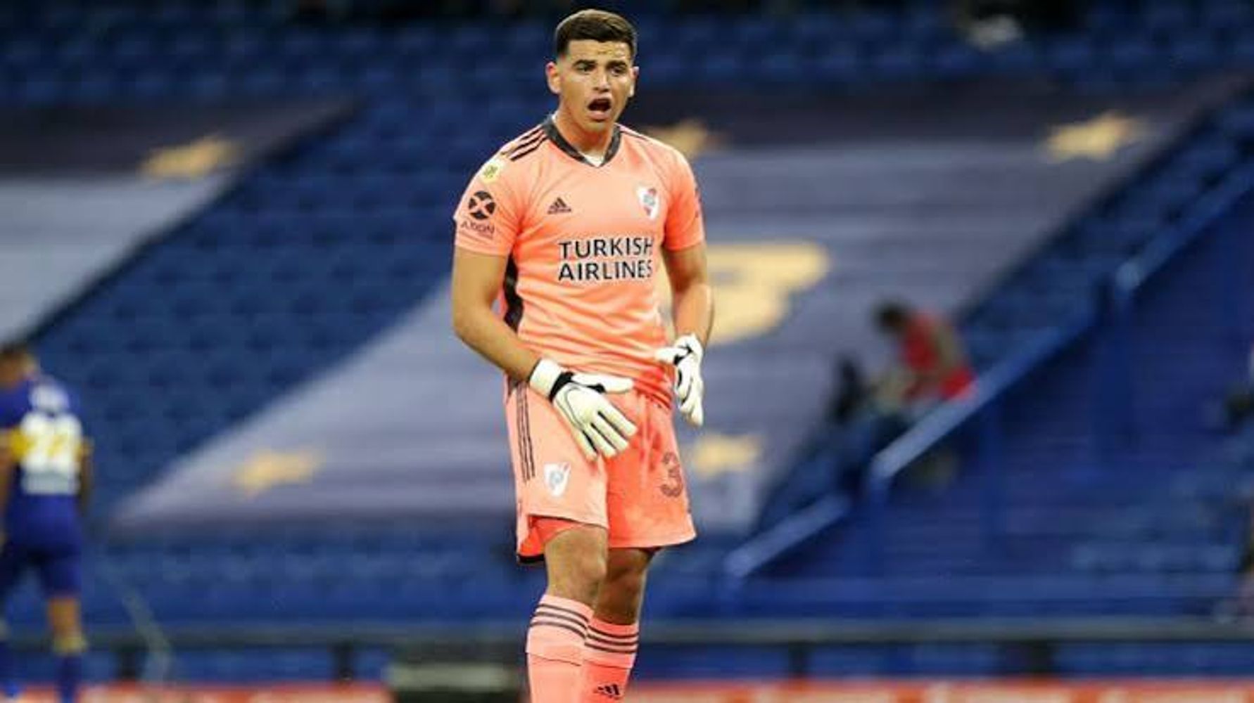 El arquero fue figura ante Boca Juniors.