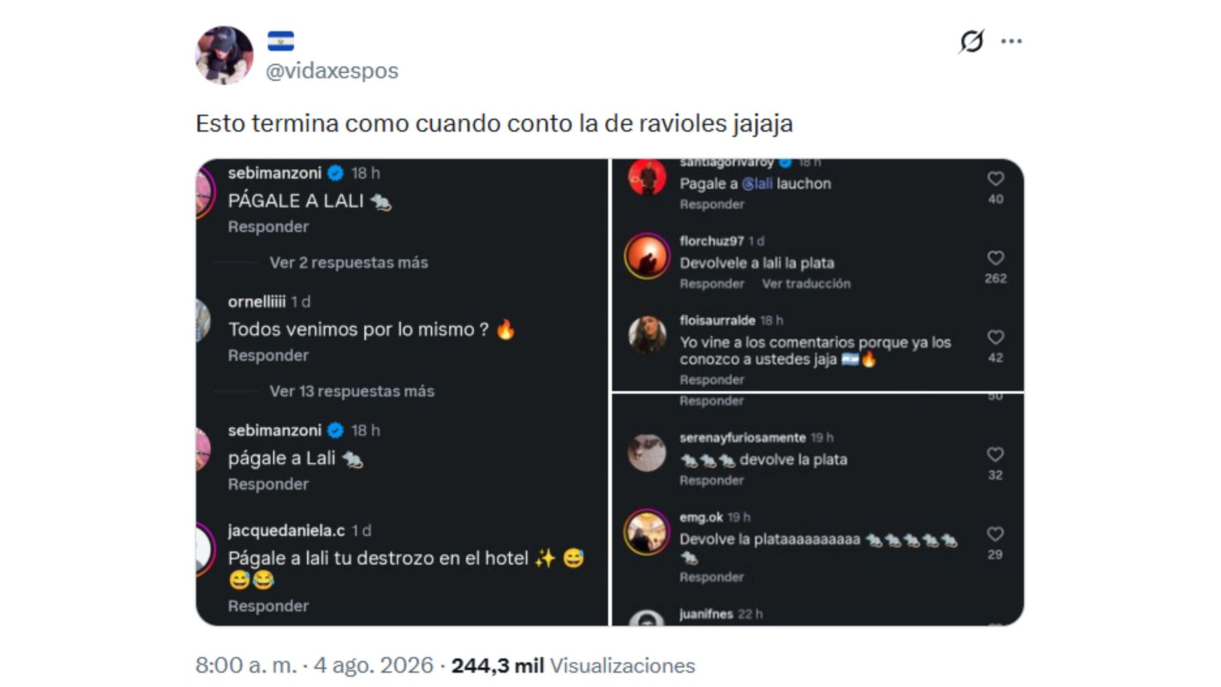 Los comentarios se viralizaron en redes.