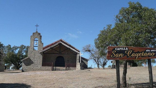 La Capilla San Cayetano, uno de los lugares centrales de las fiestas patronales de Cabalango.