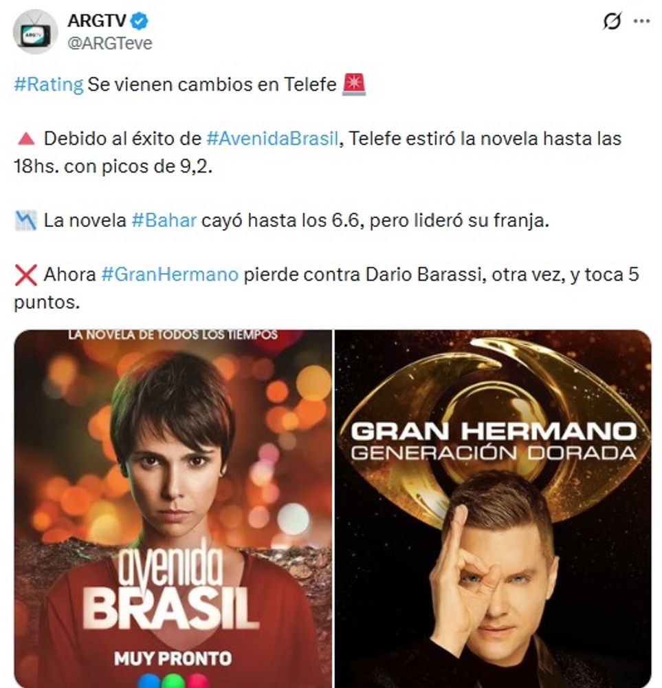 Especulan sobre cambios en la programación de Telefe.