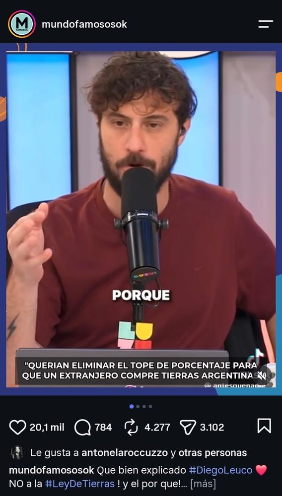 La reacción de Antonela Roccuzzo al debate sobre la Ley de Tierras