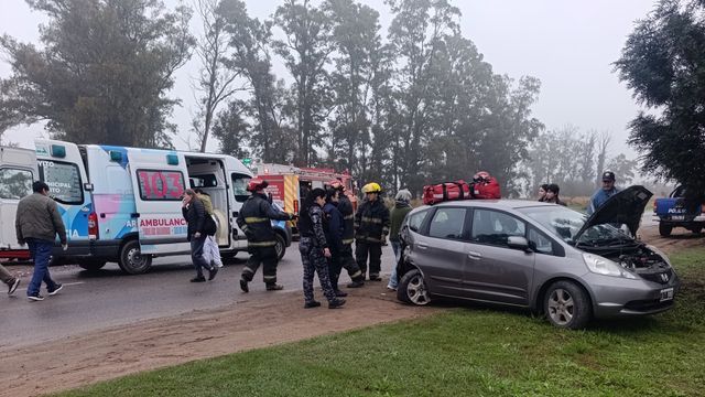 Heridos de variada consideración en un accidente múltiple en ruta 19 en Arroyito