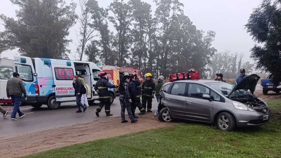 Heridos de variada consideración en un accidente múltiple en ruta 19 en Arroyito