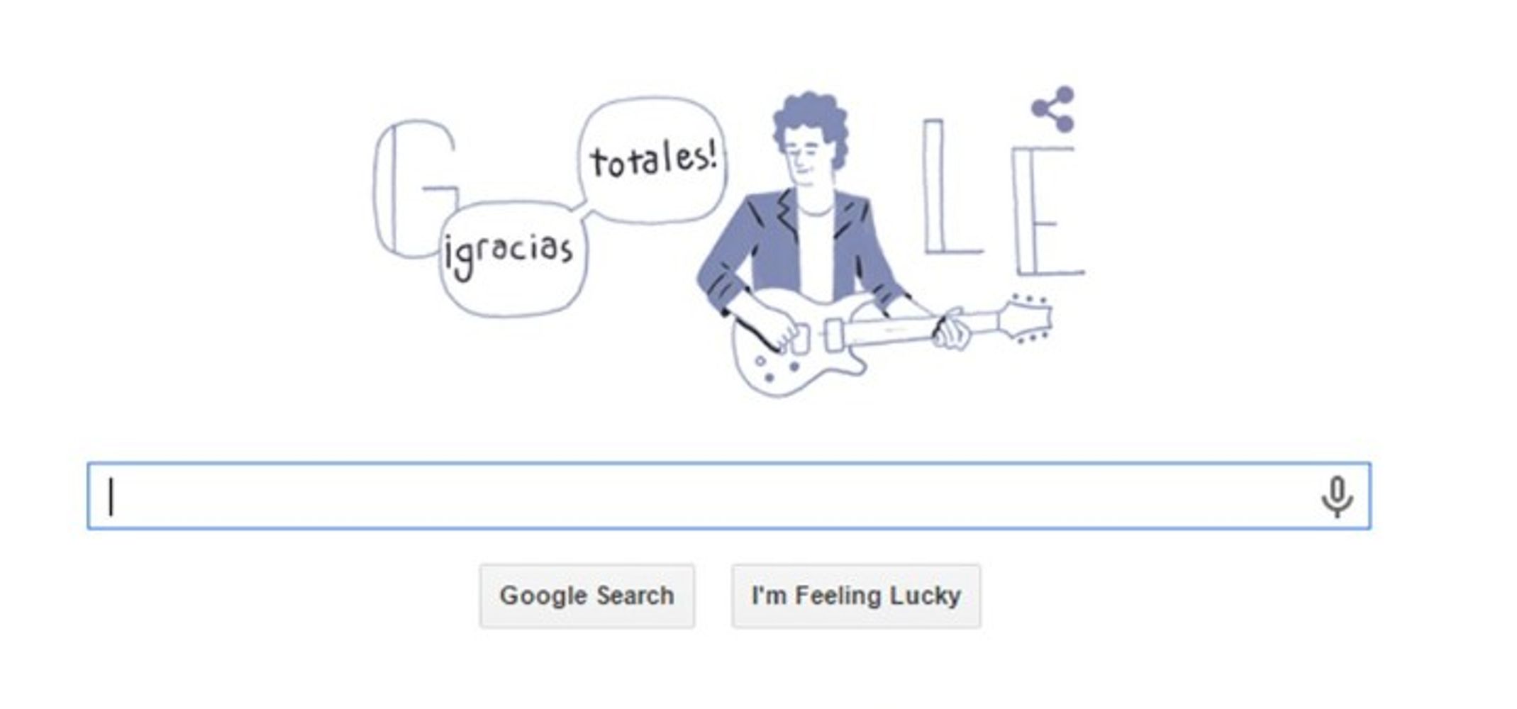 El doodle animado que Google hizo para Gustavo Cerati.