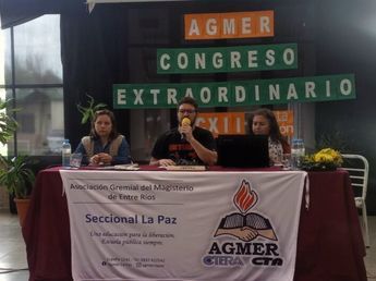 Los docentes en plan de lucha: el Congreso de AGMER resolvió profundizar las medidas por salario y condiciones laborales