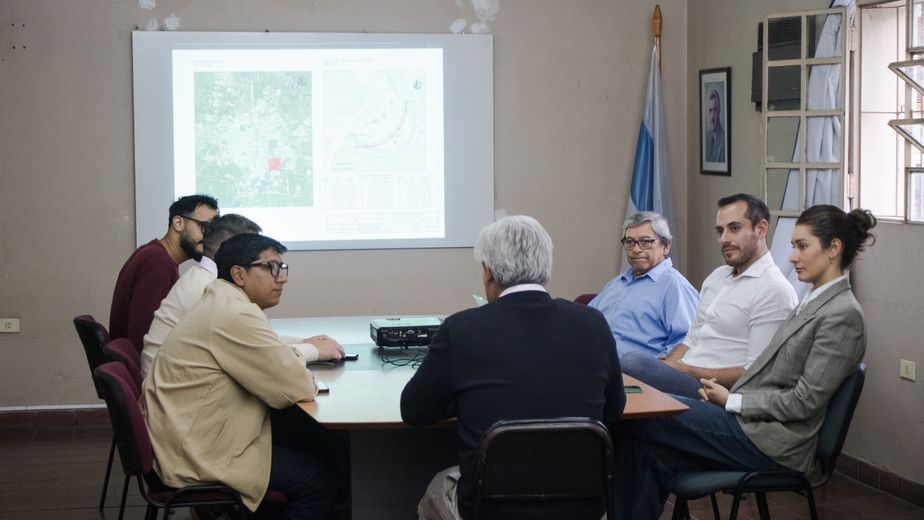 Participaron técnicos de la Dirección Provincial del Agua y funcionarios del municipio de Banda del Río Salí.