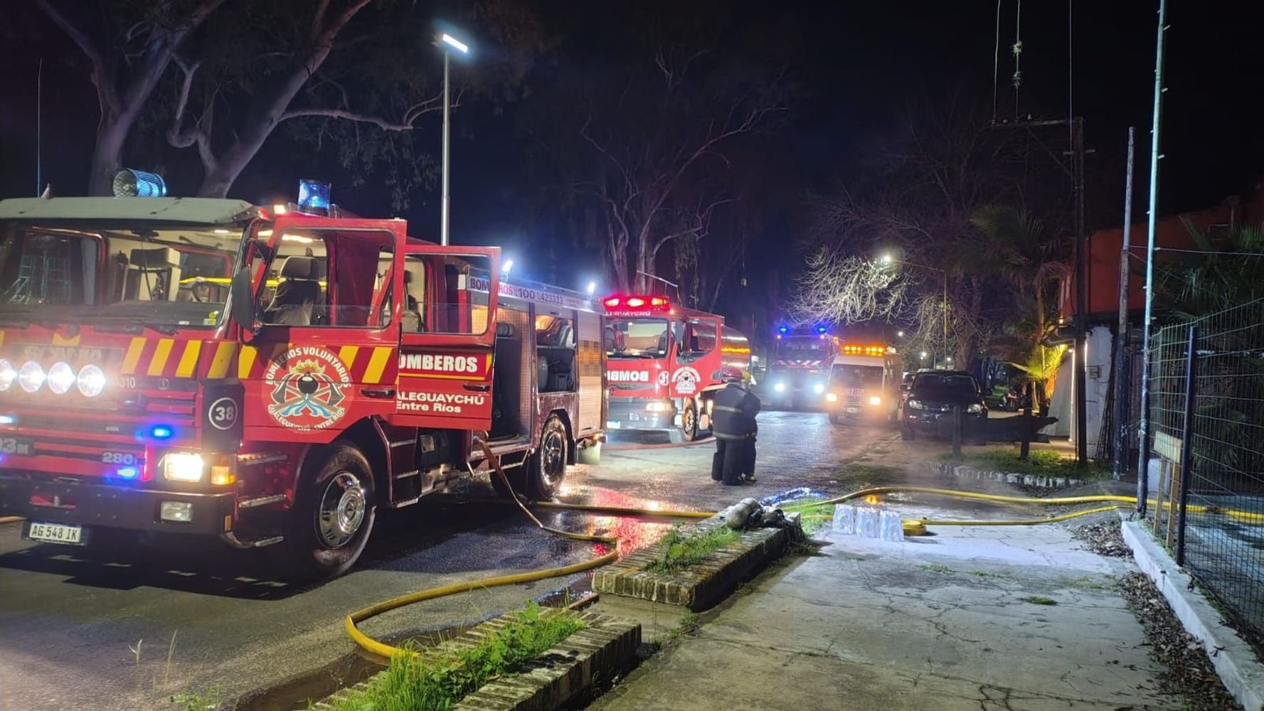 Incendio de embarcación.