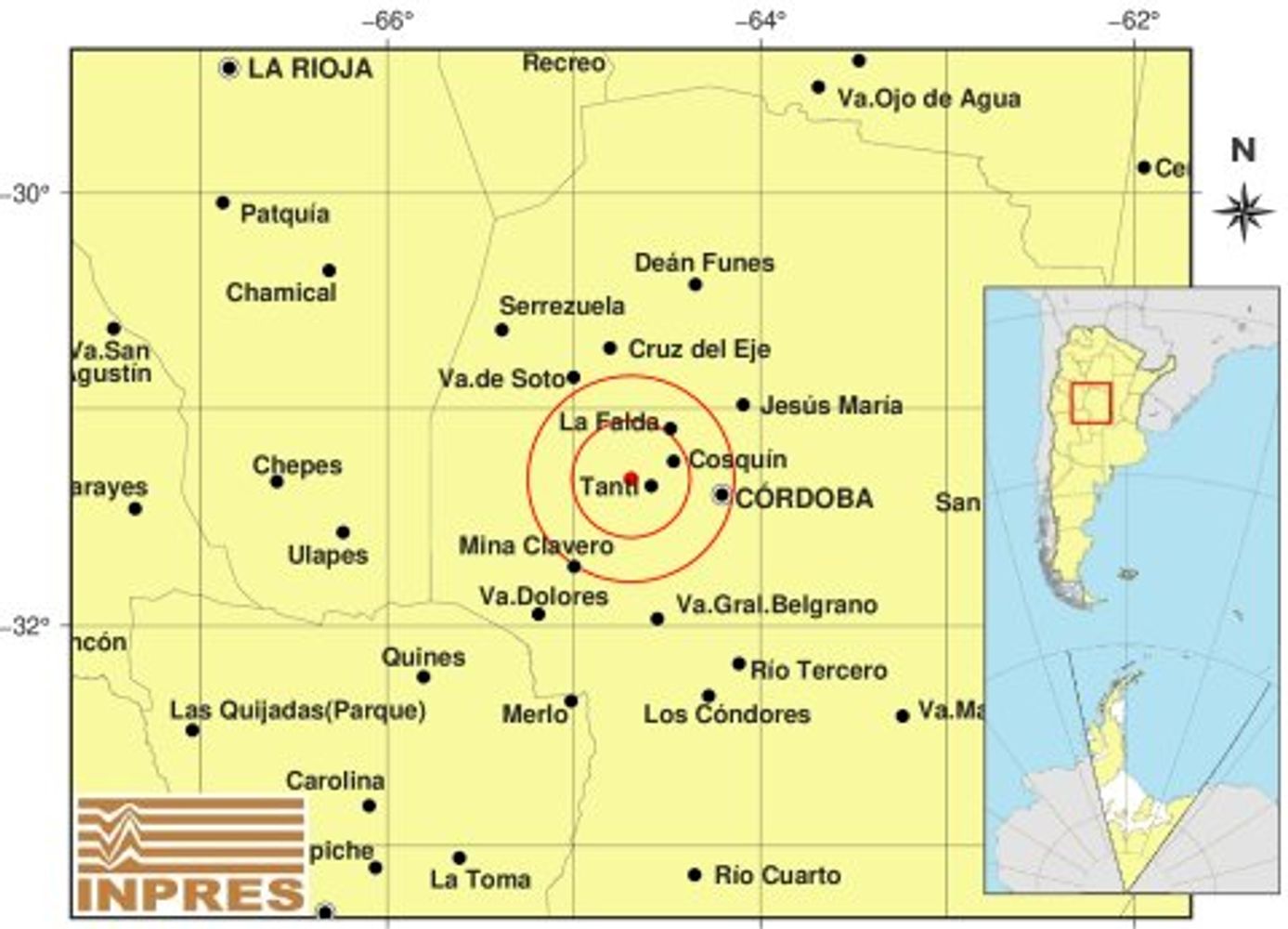 Temblor en Córdoba.