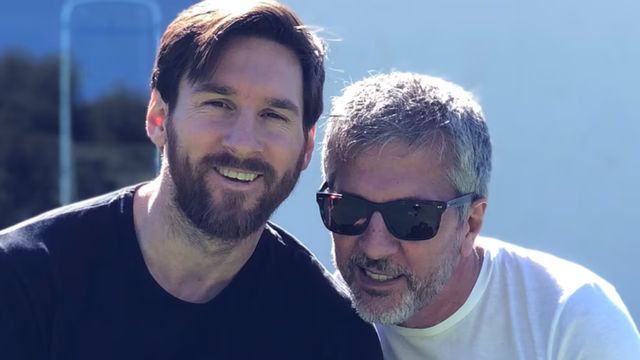 Lionel y Jorge Messi