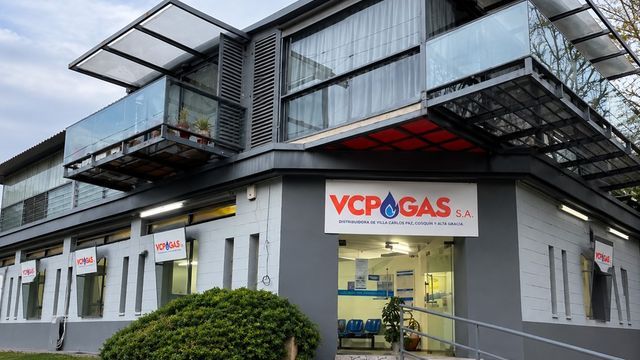 La sede de VCP Gas S.A., donde funciona la atención administrativa para los usuarios del servicio.