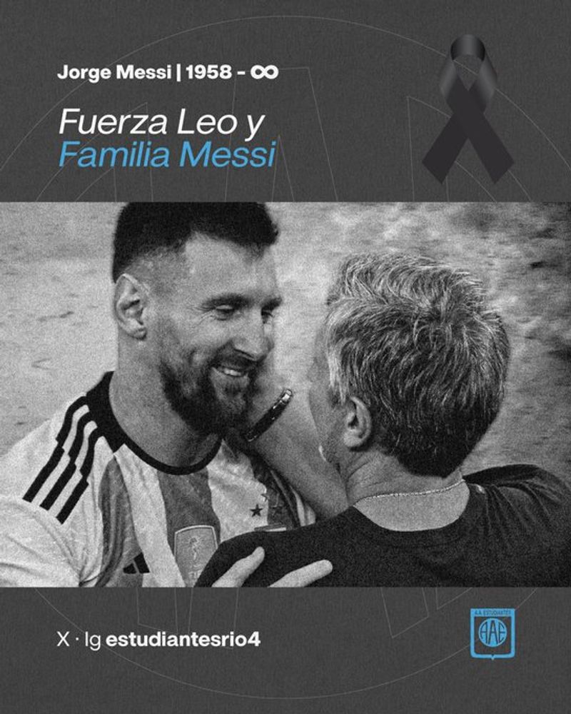 Mensajes por la muerte de Jorge Messi.