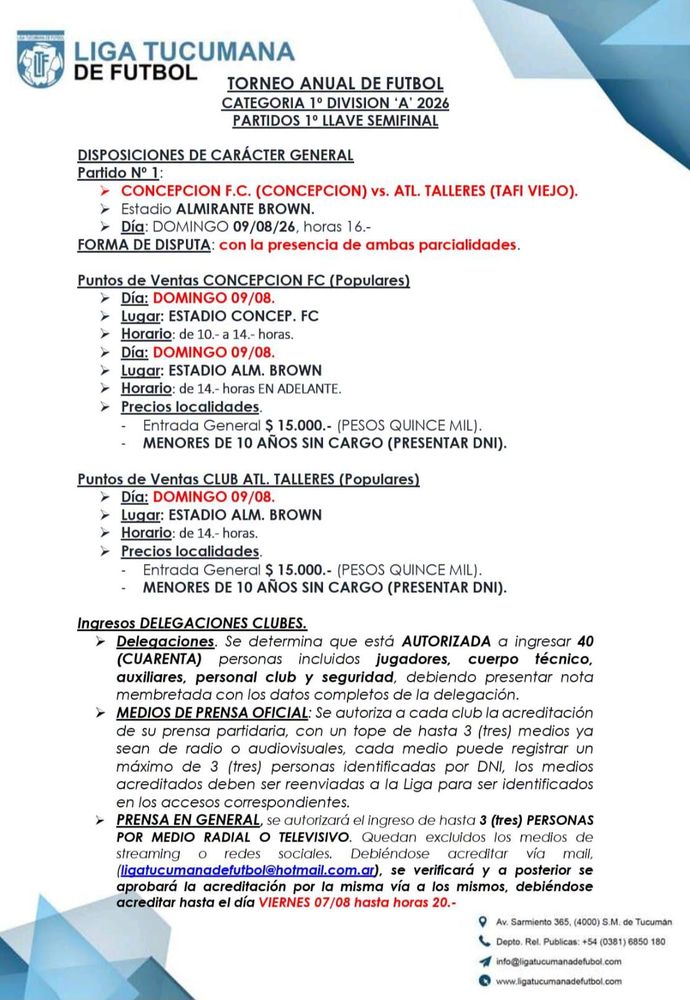 Precios y ubicaciones