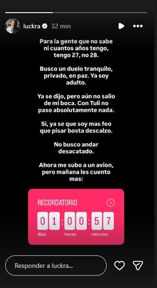 El descargo de Luck Ra