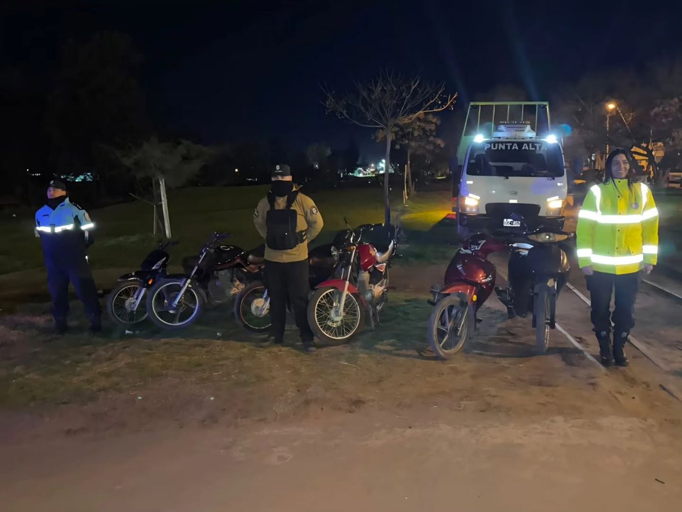 Operativo sorpresa en Punta Alta: 8 motos secuestradas