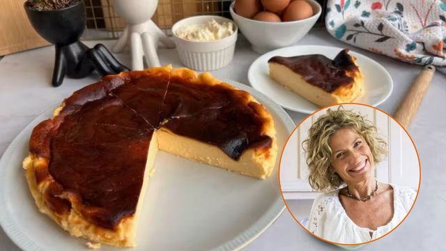 Torta vasca con dulce de leche y café: la versión inédita de Maru Botana para romper la rutina de la merienda