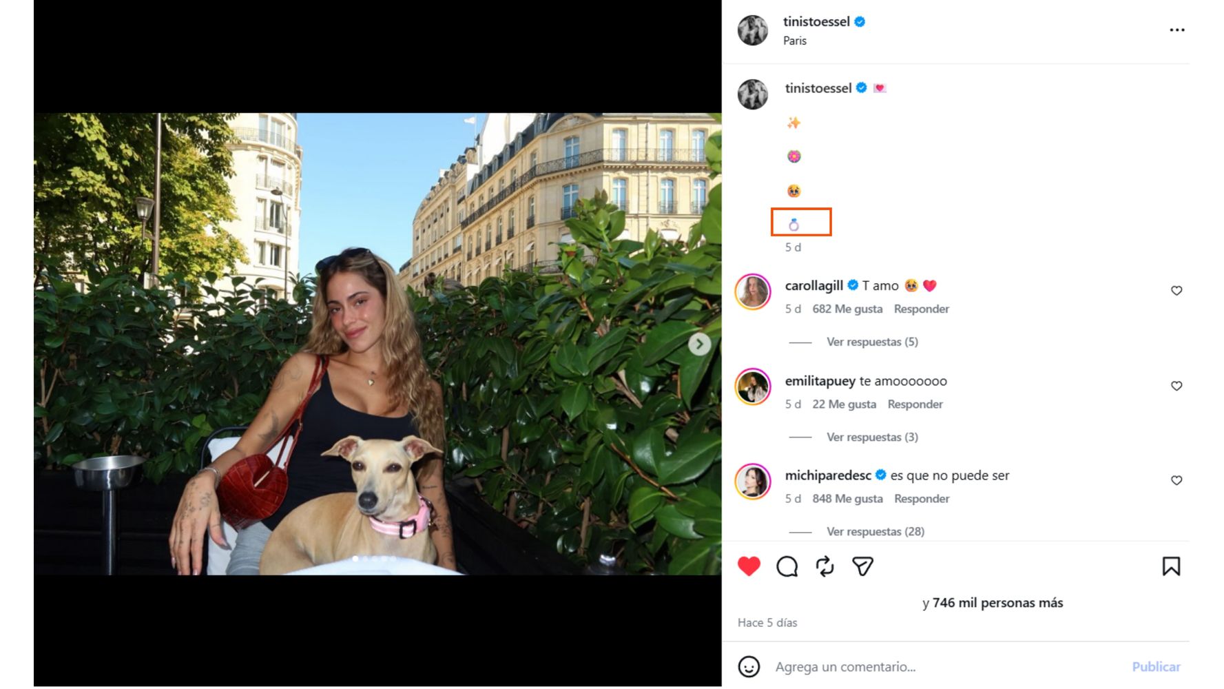 El emoji que llamó la atención a los fans.