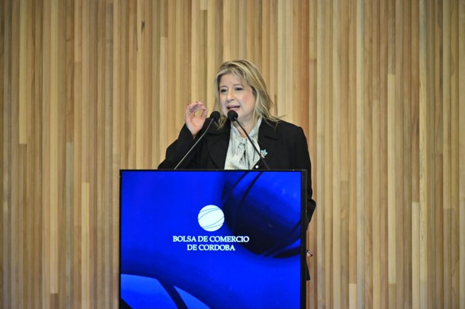 Alejandra Monteoliva, ministra de Seguridad, expuso en Córdoba.